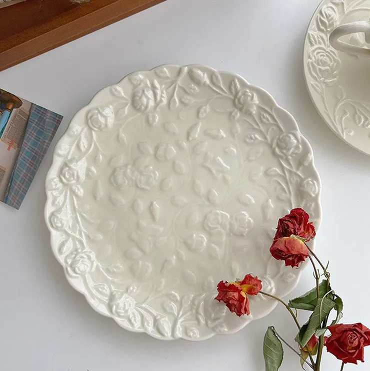 Embossed Faubourg Plate Flexible Efficient Flat
