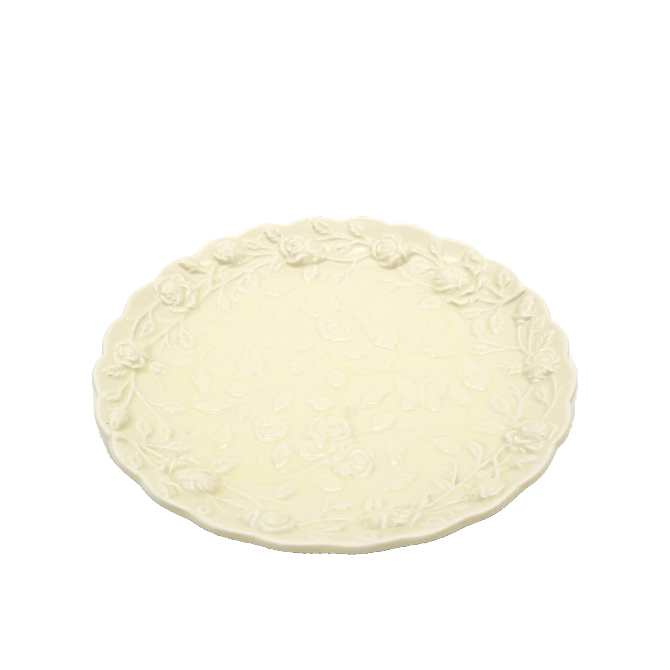Embossed Faubourg Plate Flexible Efficient Flat