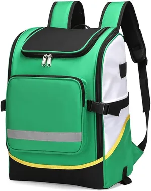 Emergency Medical Backpack Empty, First Responder Bag Trauma Backpack Empty, for EMT, Paramedic, Nurses, Tactical Medics(Red,43 * 32 * 20CM)