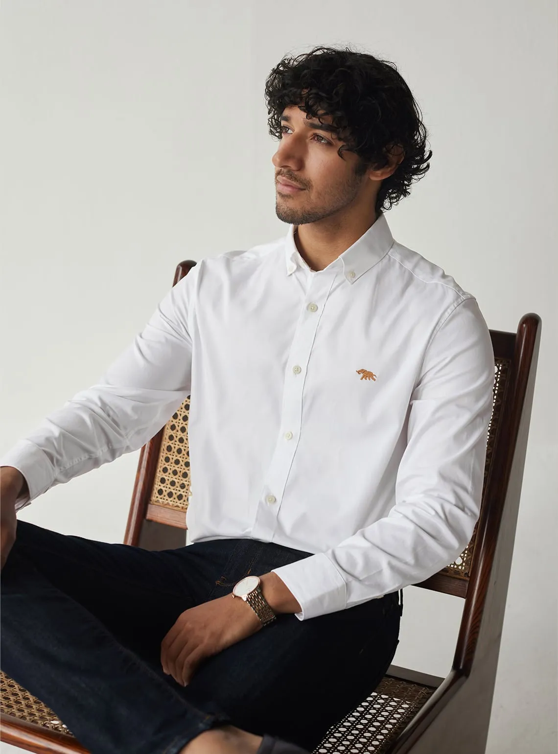 Essential White Gold Mark Shirt
