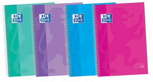 EUROPEANBOOK 5 TAPA EXTRADURA A4  120H.5X5 COLORES TENDENCIA 50% HOJAS GRATIS