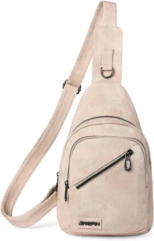 FALAN MULE Sling Bag Leather Crossbody Bags for Women Travel Fanny Packs Cross Body Bag Trendy crossbody purse