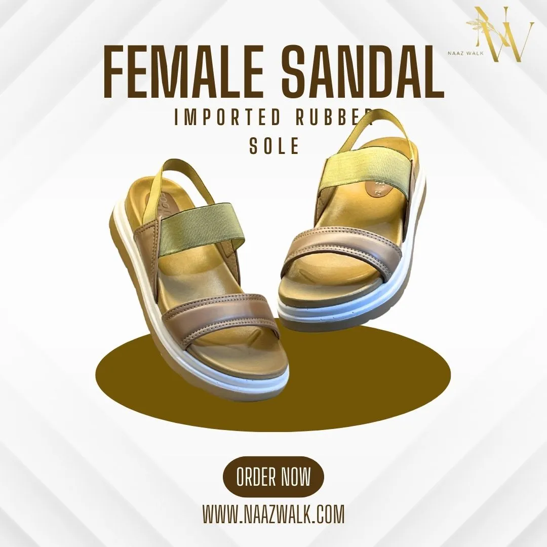 Female Sandal With Imported Rubber Sole