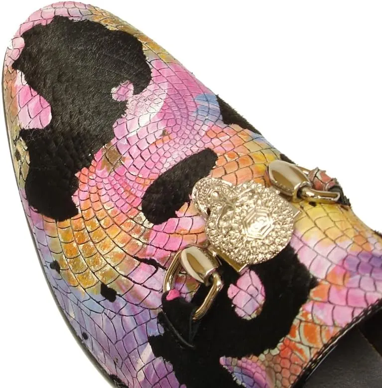 FI-7056 Multicolor Leather Slip on Loafer