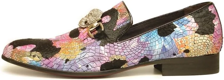 FI-7056 Multicolor Leather Slip on Loafer