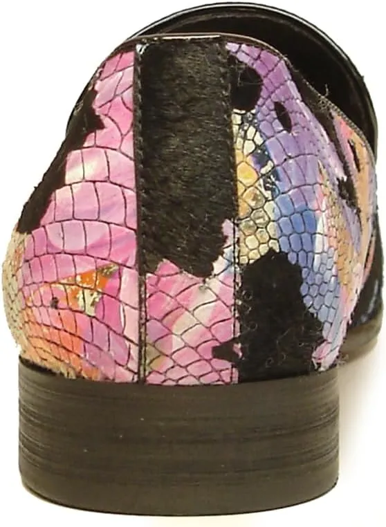 FI-7056 Multicolor Leather Slip on Loafer