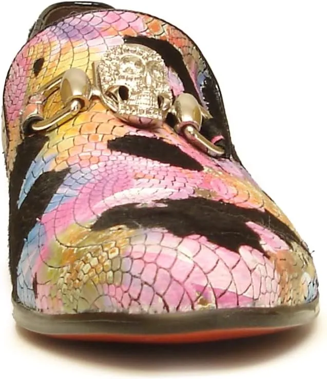 FI-7056 Multicolor Leather Slip on Loafer