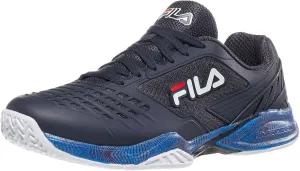 Fila Axilus 2 Energized Mens Tennis Shoe (Navy/White/Nectarine, US Footwear Size System, Adult, Men, Numeric, Medium, 12)