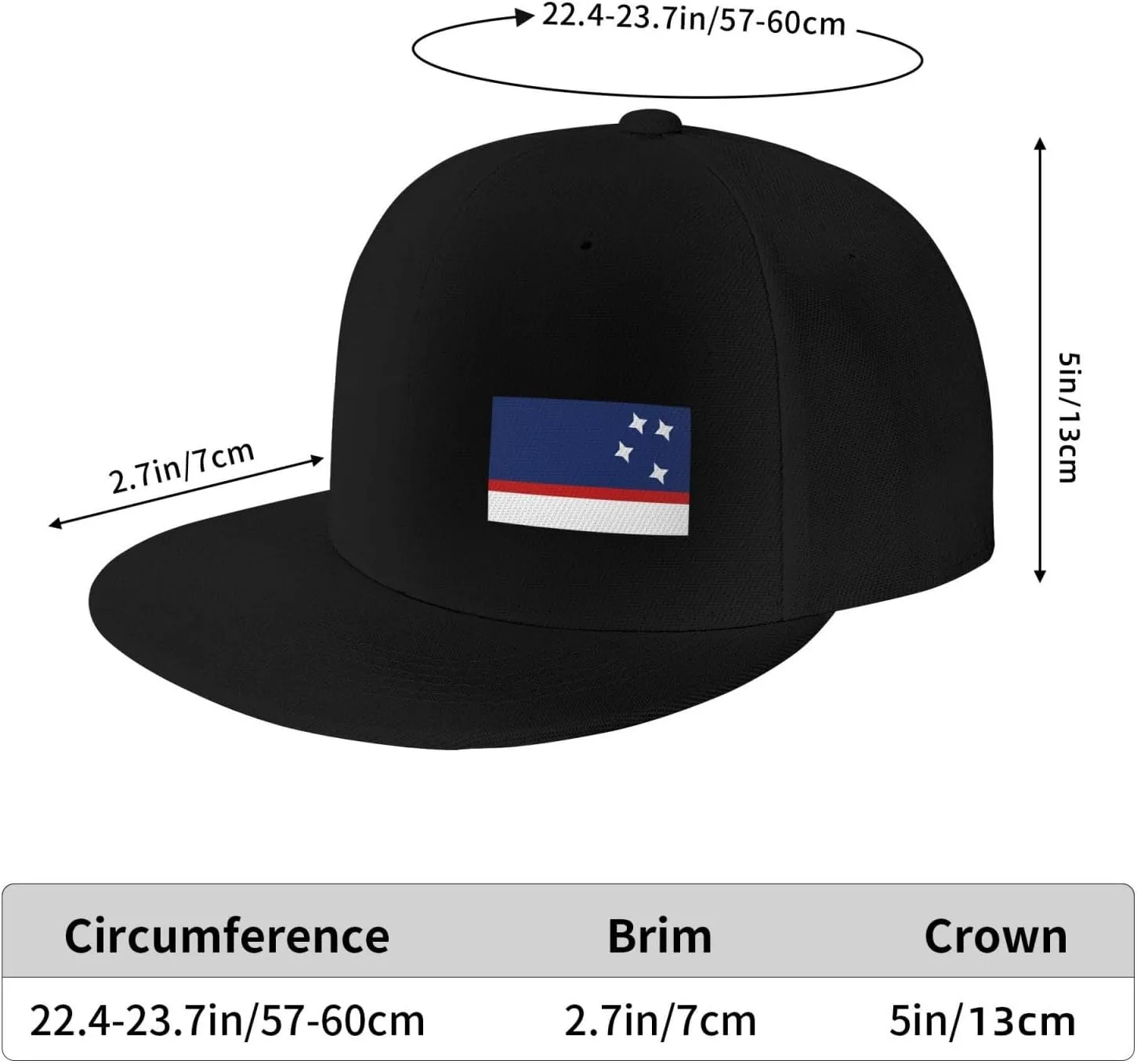 Flag of Patagonia Snapback Hats for Men Women Baseball Cap Flat Bill Brim Hat