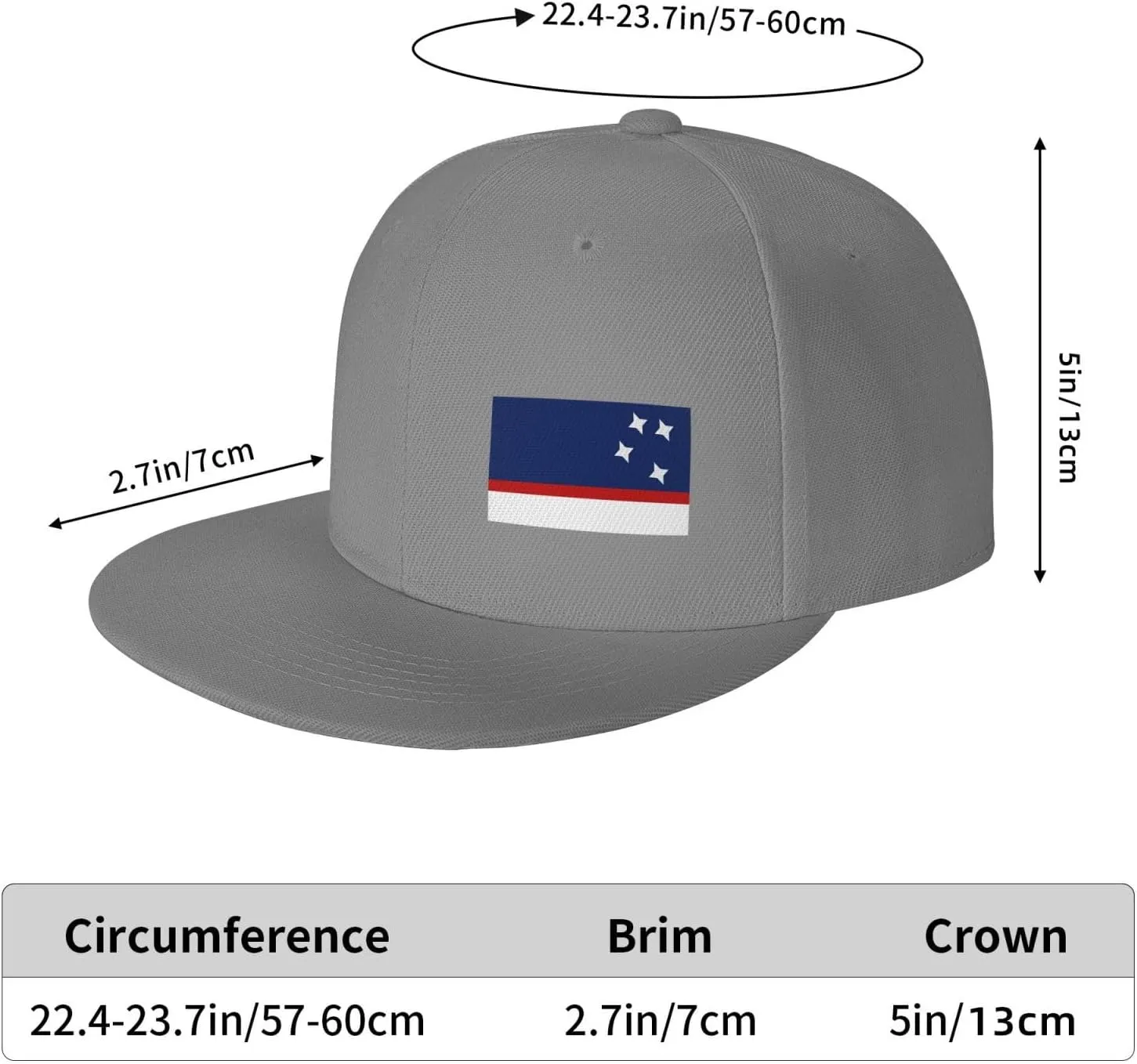 Flag of Patagonia Snapback Hats for Men Women Baseball Cap Flat Bill Brim Hat