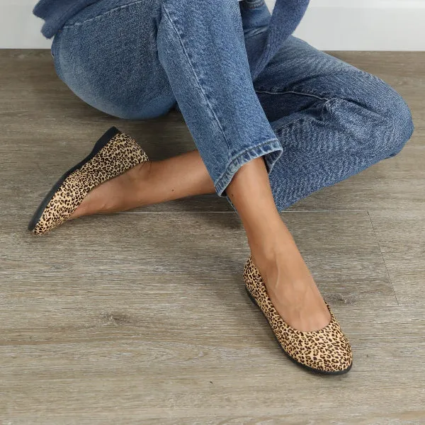 Flat Pump in Cheetah Tan - 12764