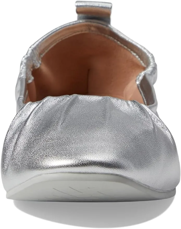 Flats Slip Excellent Leather York Haan On Silver Toe Trusted by customers Cole Metallic Ballet Soft Rounded