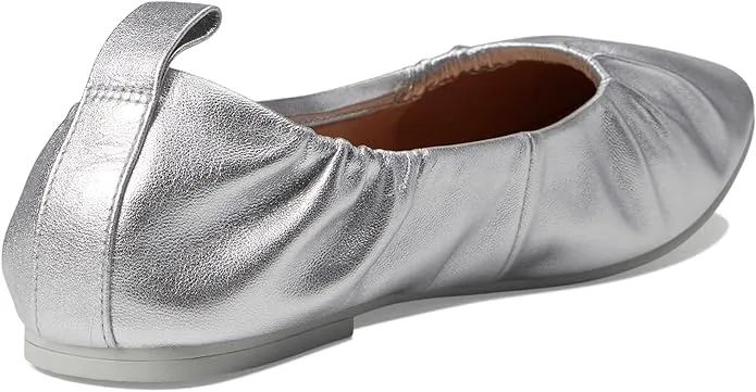 Flats Slip Excellent Leather York Haan On Silver Toe Trusted by customers Cole Metallic Ballet Soft Rounded