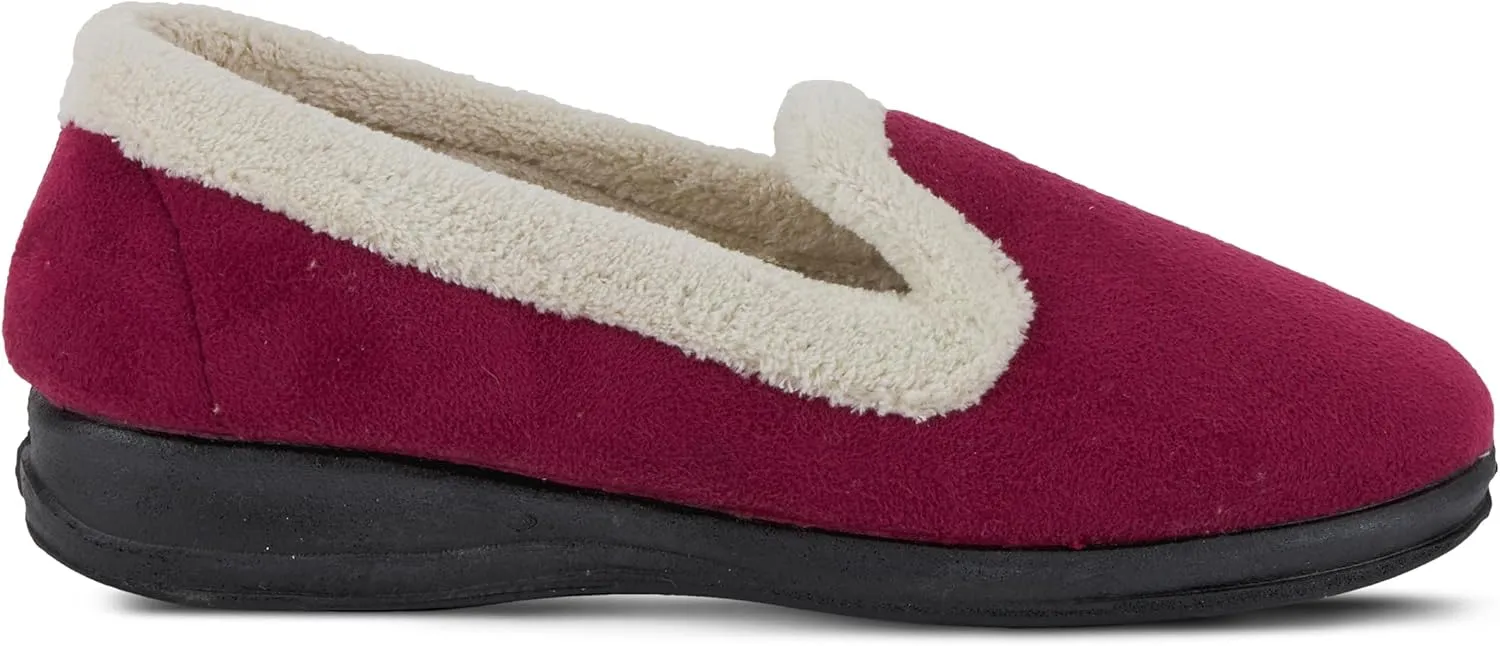 Flexus Spring Step Isla Slippers for Women - Warm Winter Loafer House Shoes - Ladies Slippers for Indoor Use, Everyday Wear