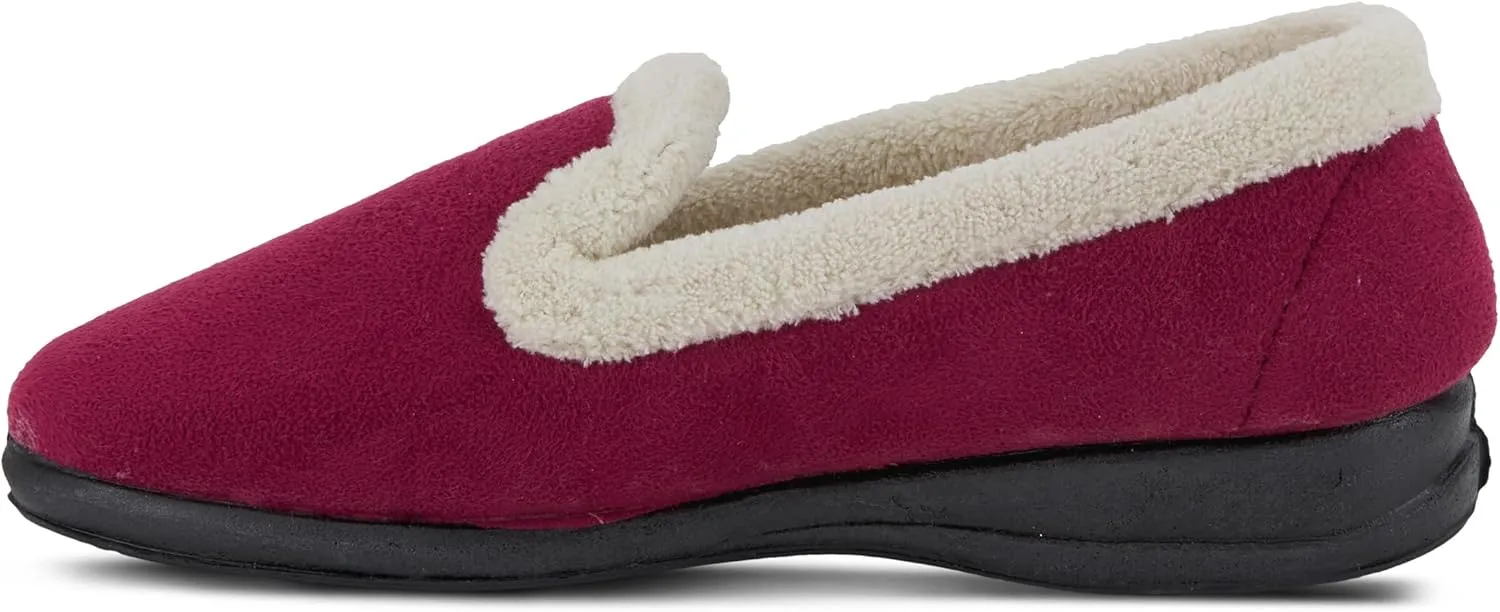 Flexus Spring Step Isla Slippers for Women - Warm Winter Loafer House Shoes - Ladies Slippers for Indoor Use, Everyday Wear