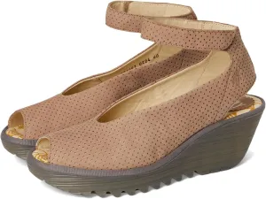 FLY London Women's Yala376fly Perf Wedge Sandal