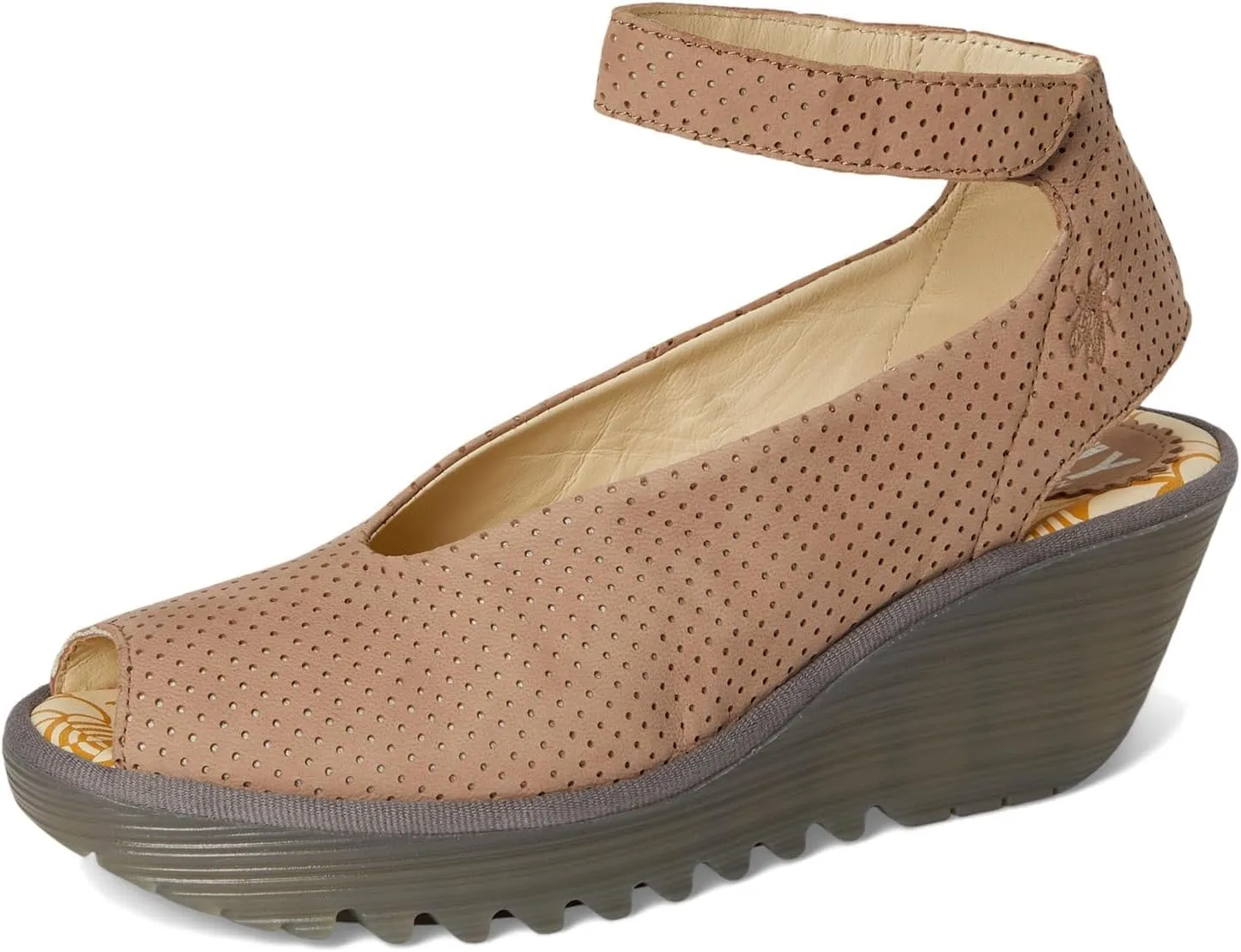 FLY London Women's Yala376fly Perf Wedge Sandal