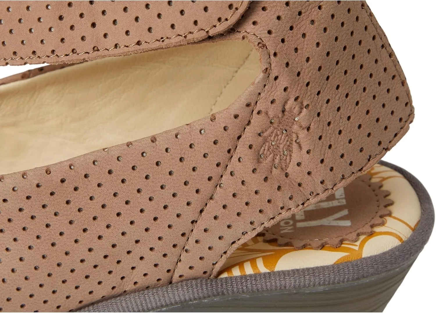 FLY London Women's Yala376fly Perf Wedge Sandal