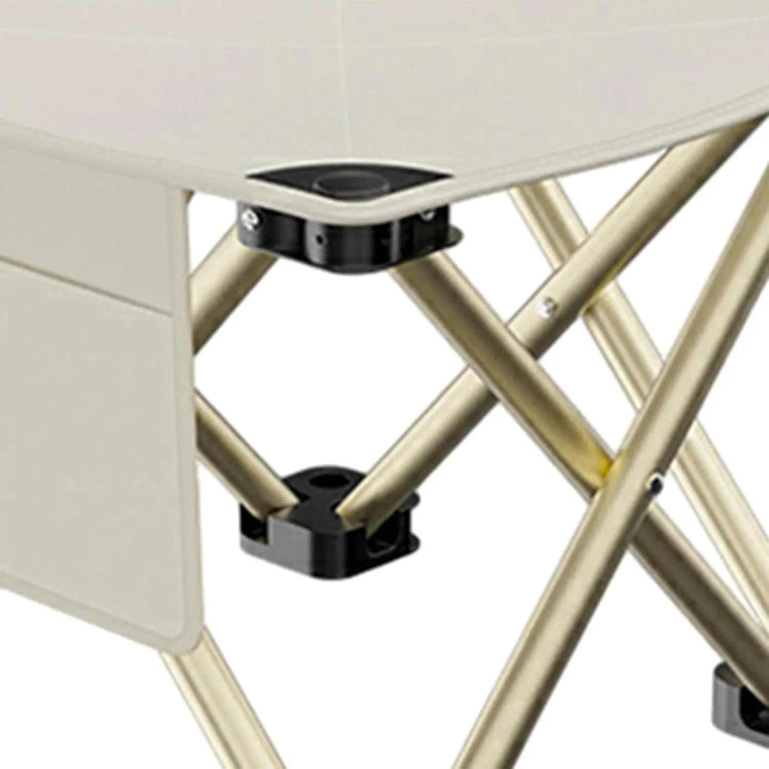 Folding Camping Stool Mini Foldable Chair Sturdy Multipurpose Footstool Portable for Park Fishing Hiking Gardening Walking, White, 28cmx28cmx23cm