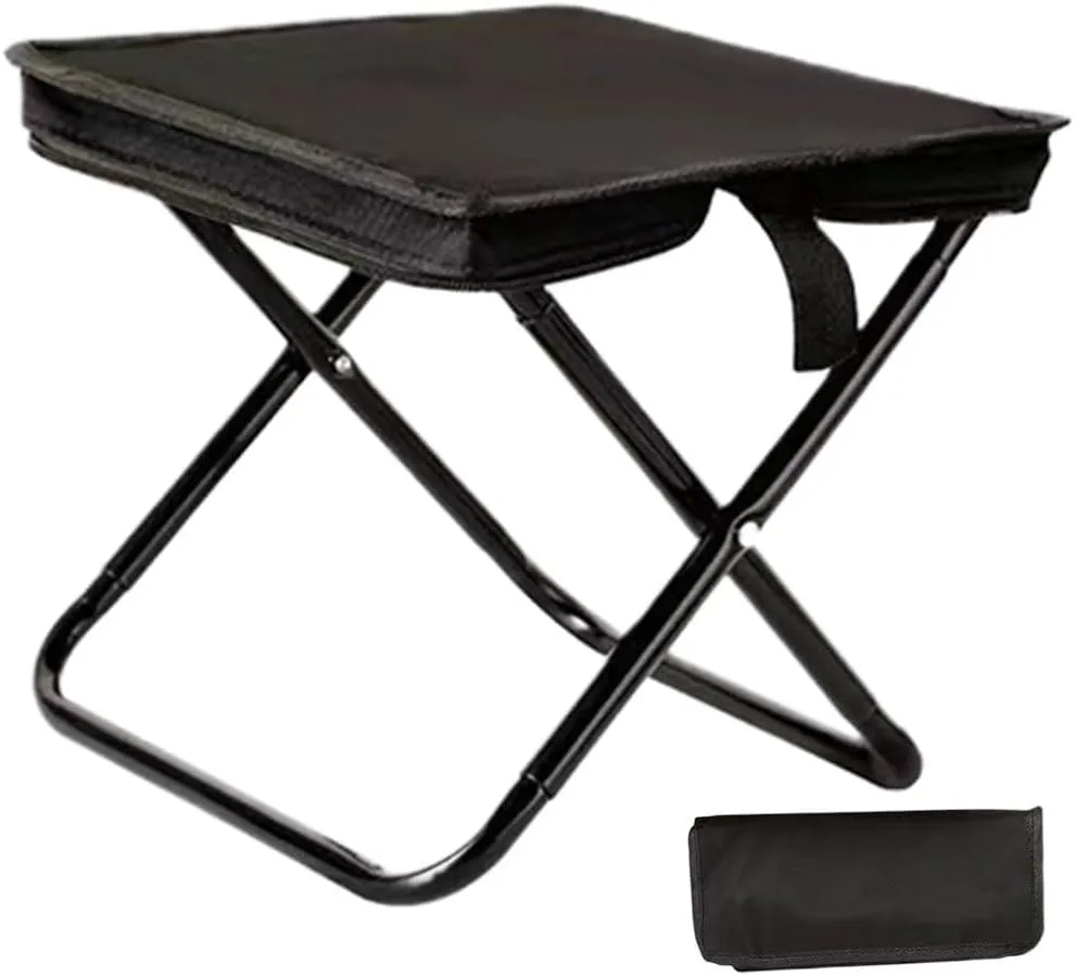 Folding Camping Stool Portable Picnic Stool Outdoor Fishing Chair for Picnics Walking Hiking Fishing Watching Games