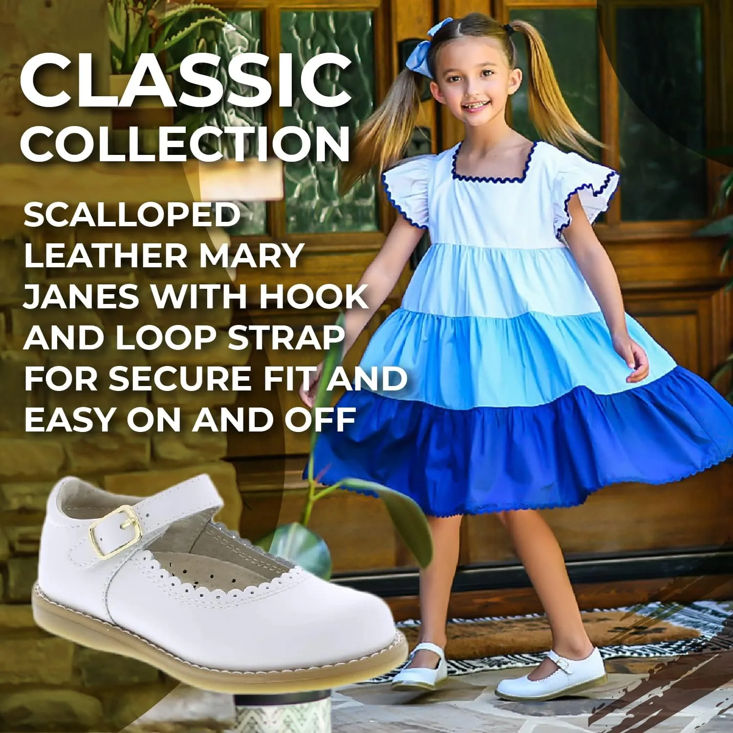 FOOTMATES Baby-Girl's Allie (Infant/Toddler/Little Kid) Mary Jane Flat