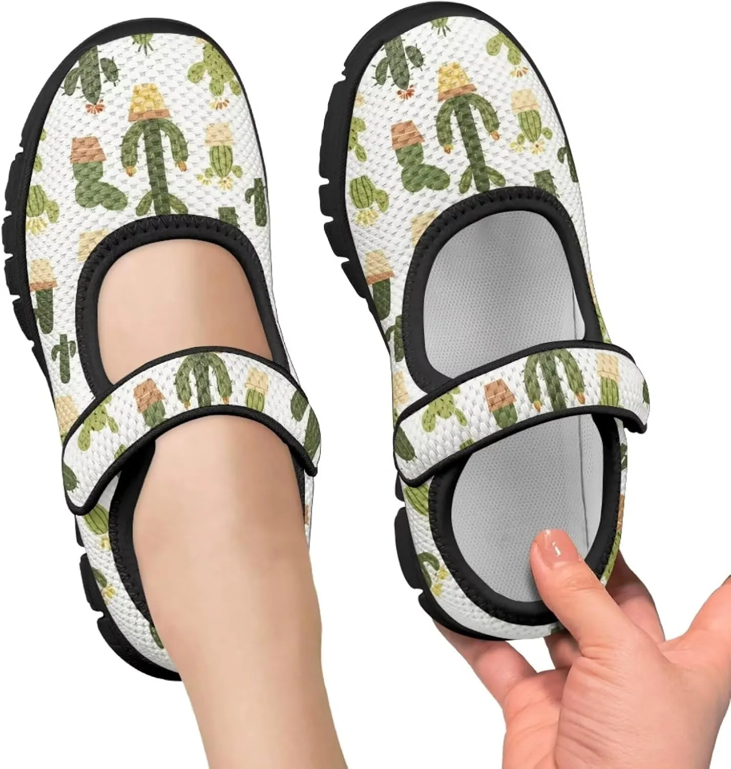 Forchrinse Rainbow Girls and Toddler Mary Jane Sneakers Soft Sole Barefoot Flats Comfort School Party Play Shoes Ballet Flats for Kids Size 11-2.5