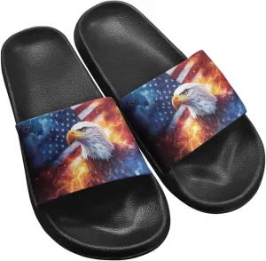 Forchrinse Vintage World Map Print Unisex Shower Slippers Causal Slip on Slide Sandals Open Toe Home Slippers for Women Men