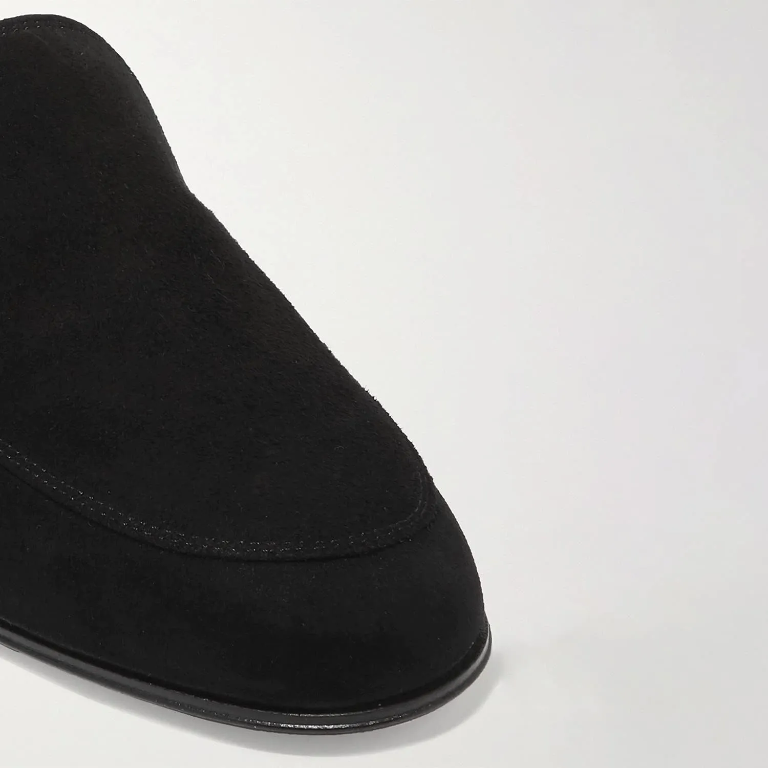 FOWT V Cut Loafer Flats for Women Slip on Ballet Flat Round Toe Loafers Low Bock Heels Shoes,Black Velvety Suede Flats Casual Summer Dress Comfort Soft Walking Shoes Size 4-16 US