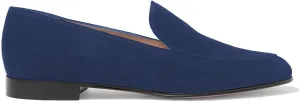 FOWT V Cut Loafer Flats for Women Slip on Ballet Flat Round Toe Loafers Low Bock Heels Shoes,Black Velvety Suede Flats Casual Summer Dress Comfort Soft Walking Shoes Size 4-16 US