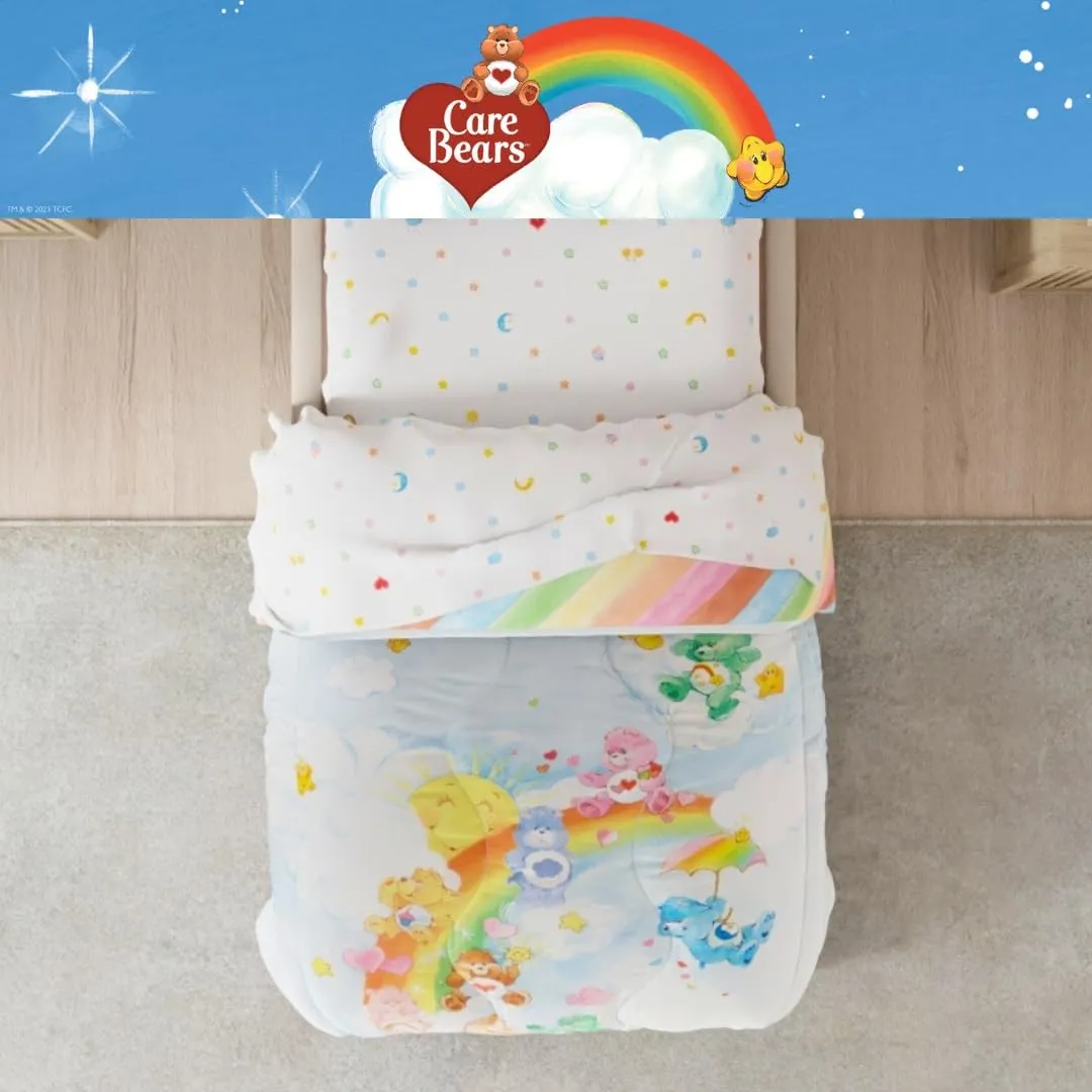 Franco Care Bears Classic Super Soft Cozy Reversible Microfiber Comforter and Sheet Set, 4 Piece Twin Size, (Official Licensed Product) Collectibles