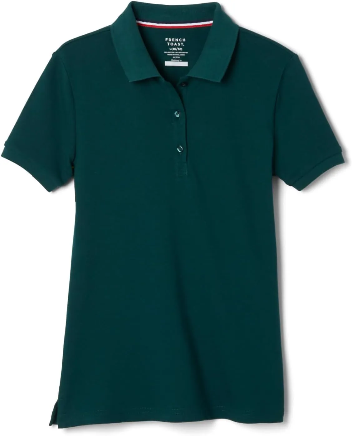 French Toast Women's Short Sleeve Stretch Pique Polo Shirt