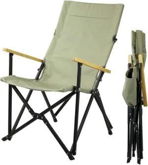 Gaming chair , Camping Chairs Outdoor Furniture Beach Chairs Beach Chair Whit Wooden Armrest Outdoor Camping Leisure Seat Folding Aluminum Folding Recliner For Hiking Fishing Folding Chairs Patio Chai