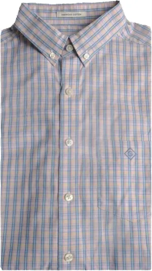 GANT Diamond G Men's Blossom Madras Check Fitted BD 303762 Size M