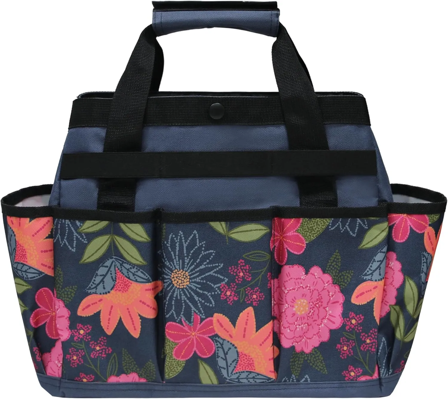 Garden Tool Bag,9 Pockets Garden Pruning Tool Bag,Garden Tool Organizer Bag with Adjustable Shoulder Strap(Tools NOT Included)