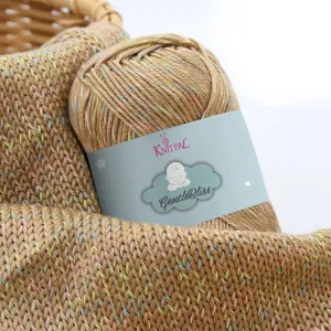 GentleBliss Soft Baby Yarn for Crocheting, 8 Skeins, 880Yds/400G, Free Patterns - Acrylic Baby Blanket Yarn for Knitting - Light Worsted 3 DK Weight - Brown Latte