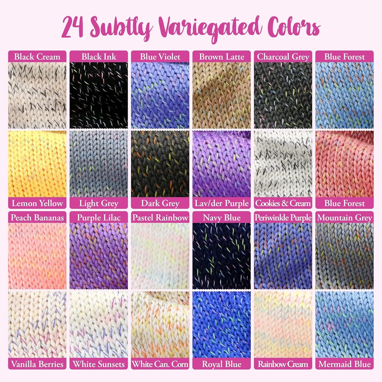 GentleBliss Soft Baby Yarn for Crocheting, 8 Skeins, 880Yds/400G, Free Patterns - Acrylic Baby Blanket Yarn for Knitting - Light Worsted 3 DK Weight - Brown Latte