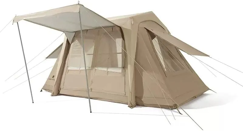 GeRRiT Inflatable Tent, Outdoor Camping Equipment, Portable Folding Tent, 10.9㎡, Rainproof and Sunproof, Top Skylight, Multi-Directional Breathable