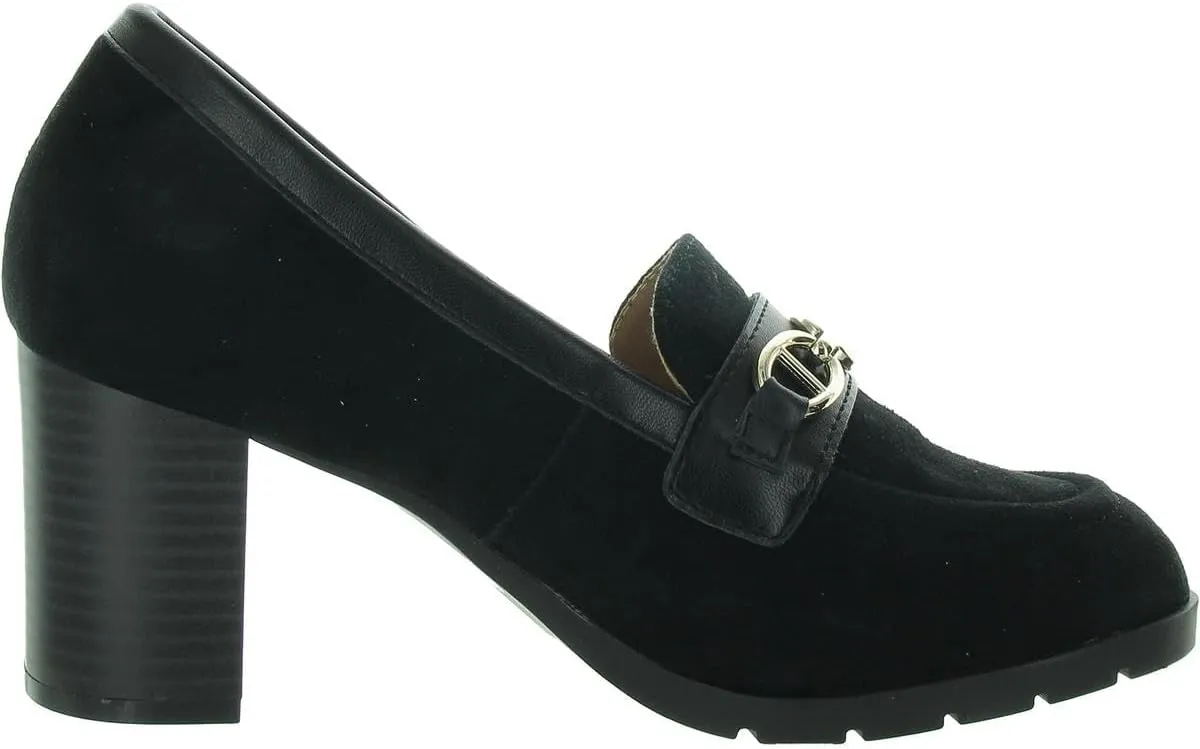 Giani Bernini Womens Patsiee Faux Suede Loafer Block Heels