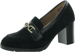Giani Bernini Womens Patsiee Faux Suede Loafer Block Heels