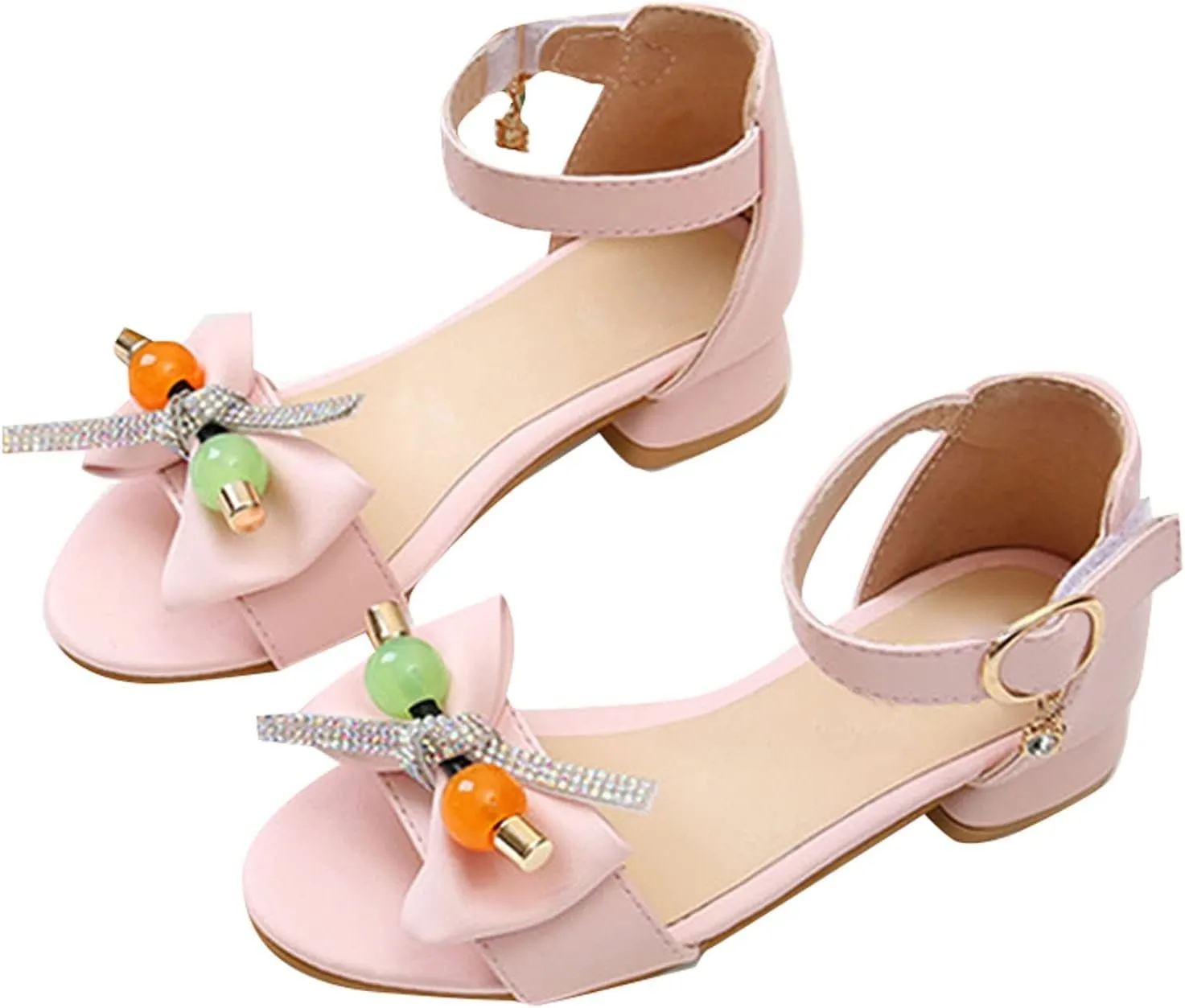 Girls Sandals Size 13 Toddler Girls Summer Soft Sole Non Slip Rhinestone Kids Fashion Toddler Jelly Shoes Size 5
