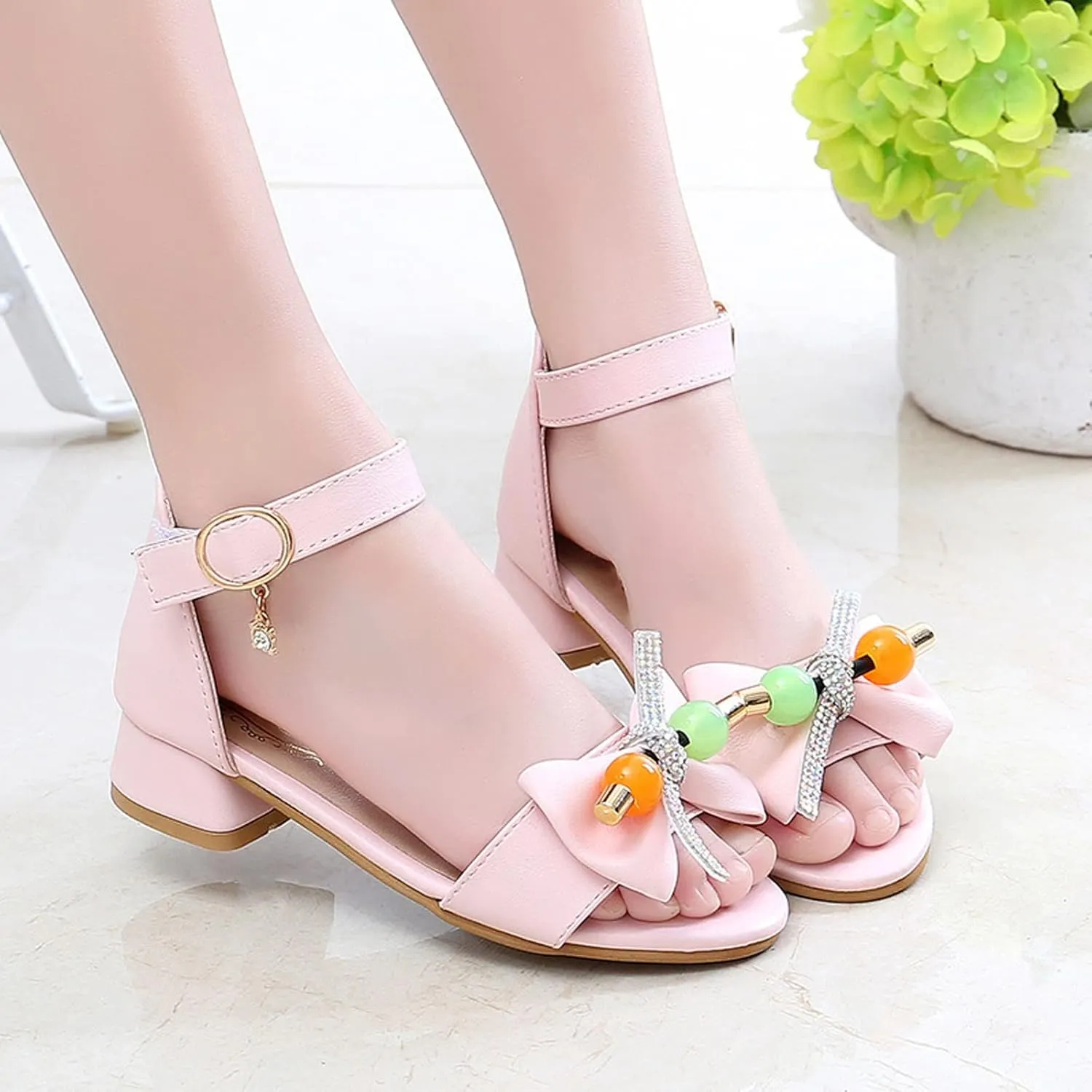 Girls Sandals Size 13 Toddler Girls Summer Soft Sole Non Slip Rhinestone Kids Fashion Toddler Jelly Shoes Size 5