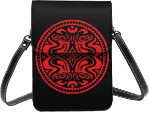 Gov'T Music Mule Band Small Cell Phone Purse Female Cell Phone Purse Clutch Handbag, Black