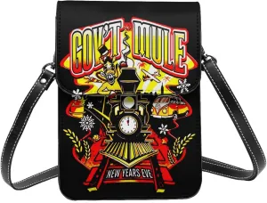 Gov'T Music Mule Band Small Cell Phone Purse Woman'S Cell Phone Purse Clutch Handbag, Black