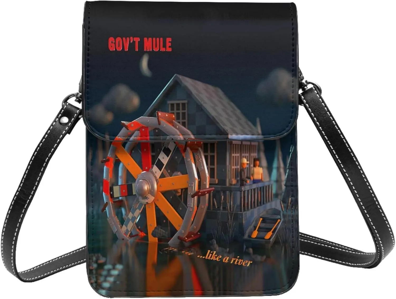 Gov'T Music Mule Band Small Cell Phone Purse Woman'S Cell Phone Purse Clutch Handbag, Black