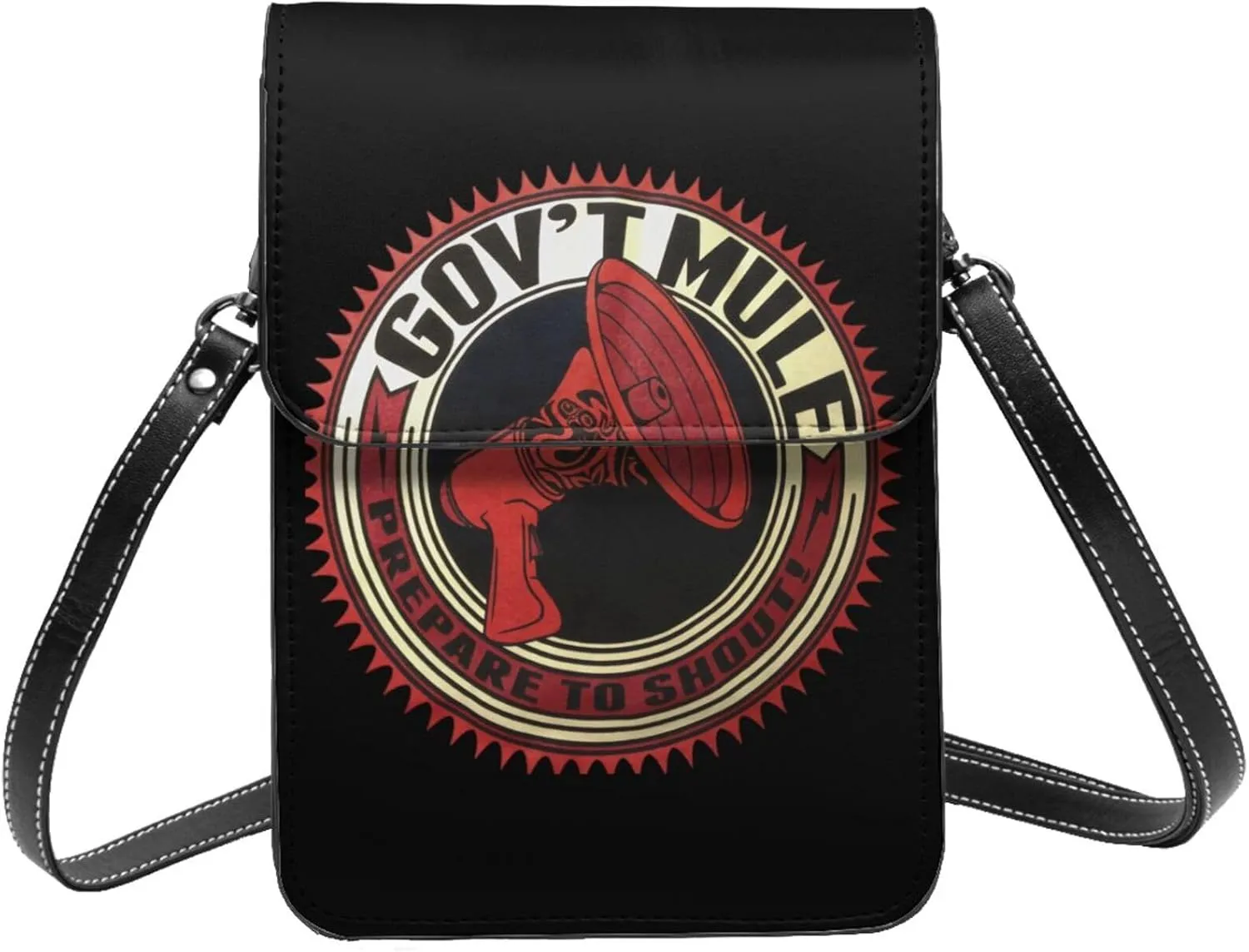 Gov'T Music Mule Band Small Cell Phone Purse Womens Cell Phone Purse Clutch Handbag, Black
