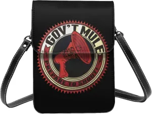 Gov'T Music Mule Band Small Cell Phone Purse Womens Cell Phone Purse Clutch Handbag, Black