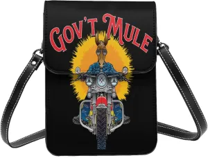 Gov'T Music Mule Band Small Cell Phone Purse Womens Cell Phone Purse Clutch Handbag, Black