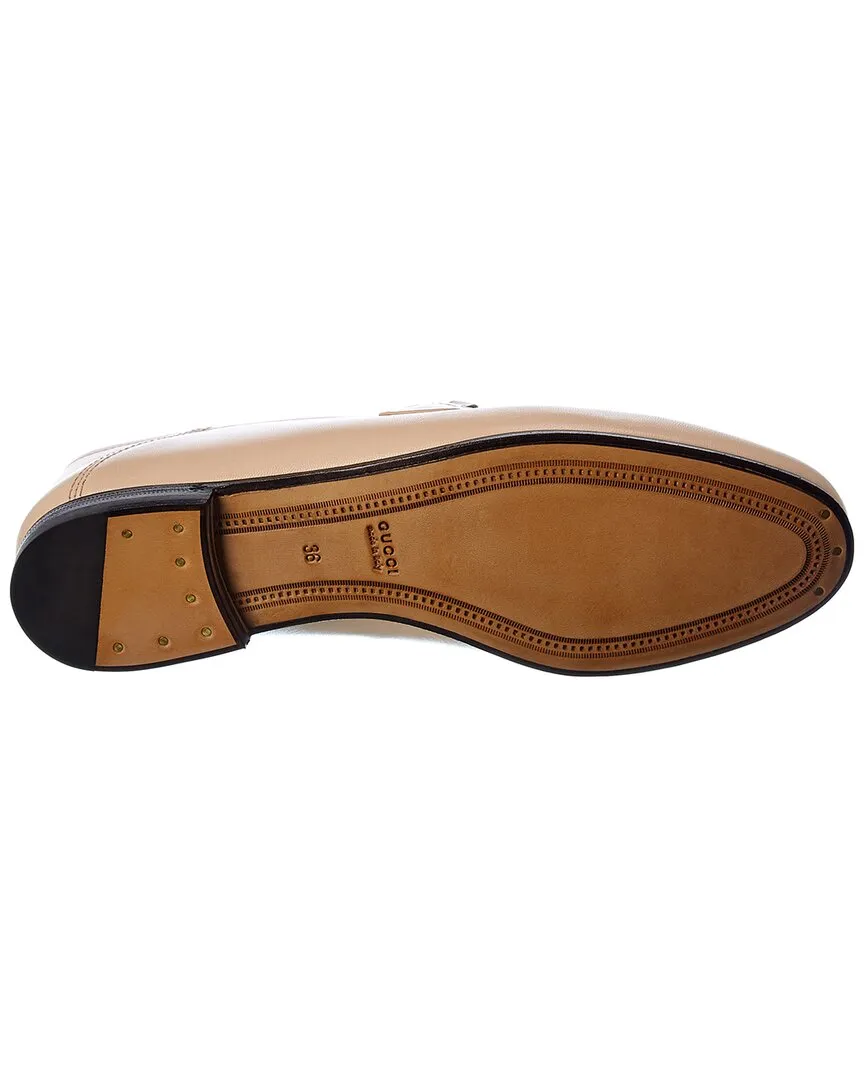 Gucci Web Horsebit Leather Loafer