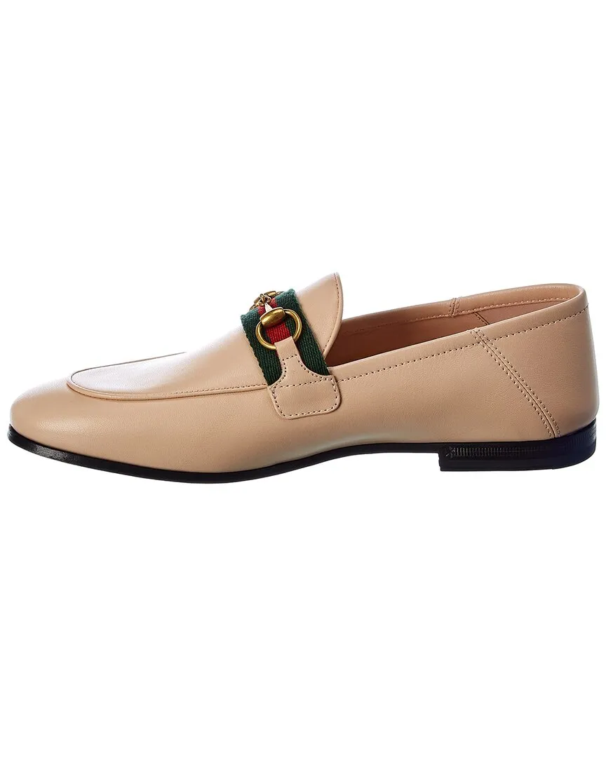 Gucci Web Horsebit Leather Loafer
