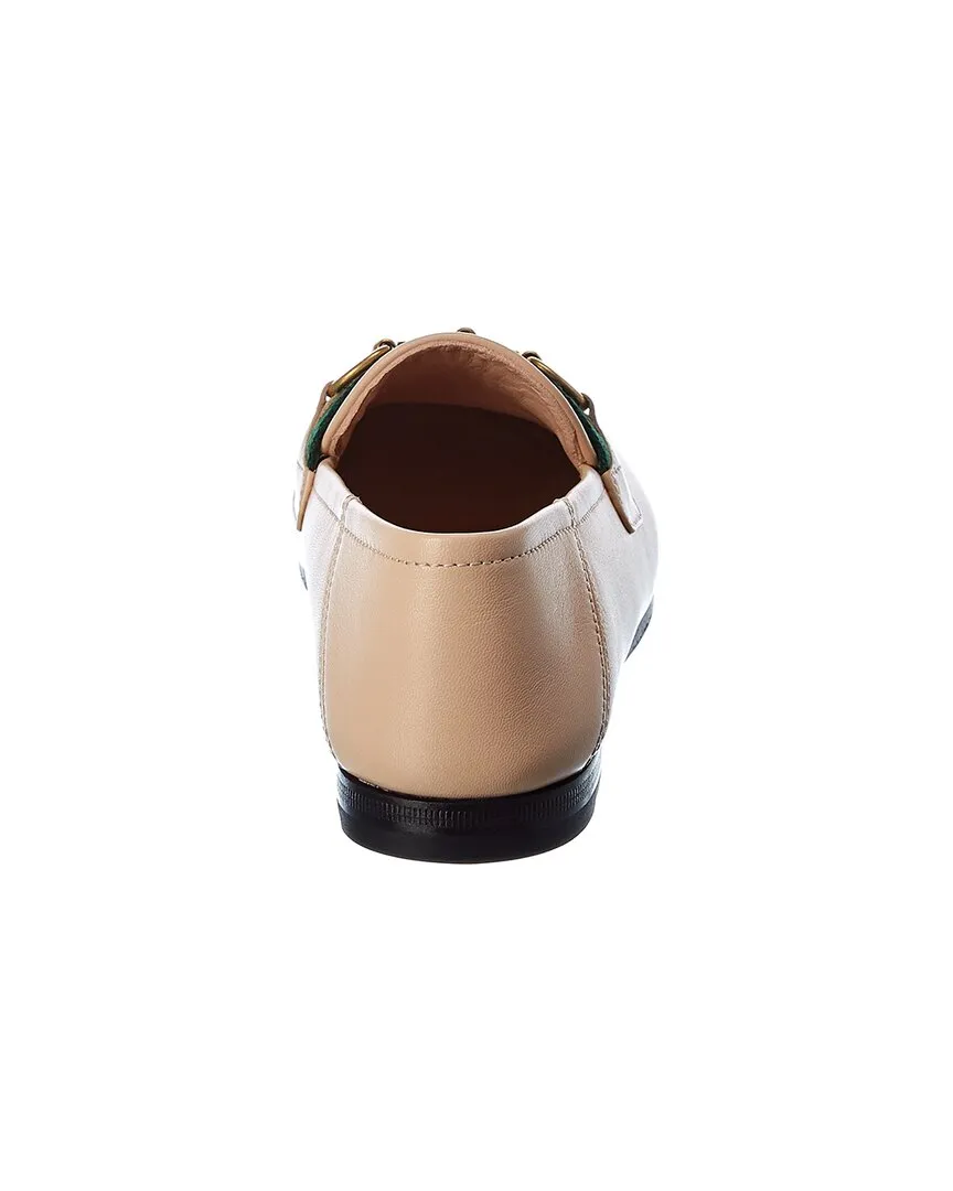 Gucci Web Horsebit Leather Loafer